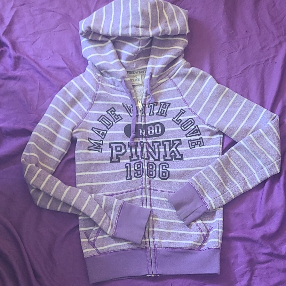 Pink zip hoodie